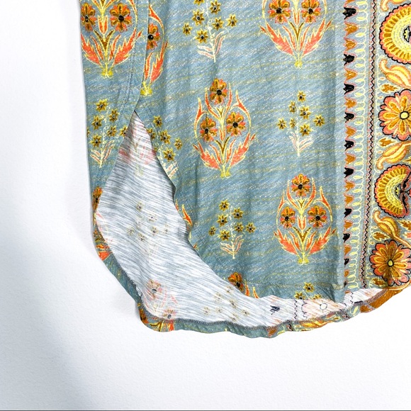 ❤️SOLD❤️Anthro Postmark Delilah Floral Tee Orange - Picture 5 of 8